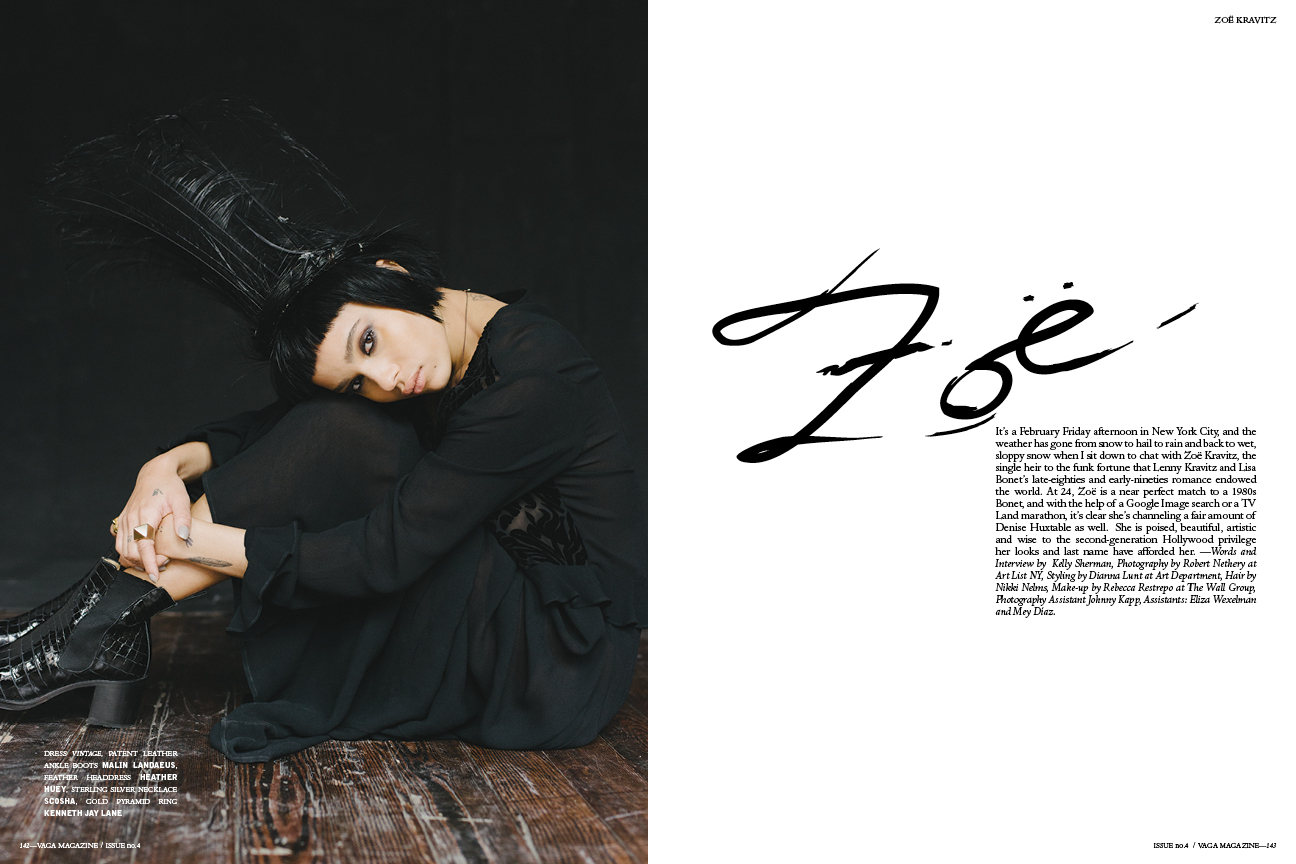 Zoe Kravitz for VAGA magazine